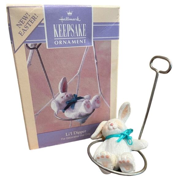 NIB VTG Hallmark Keepsake Springtime Easter Ornament "Li'l Dipper" 1990 - Picture 1 of 1